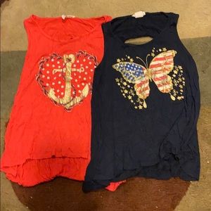 Two tank tops